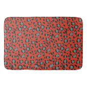Tapis De Bain Bold Red Leopard Animal Print Glam 1 (Devant)