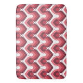 Tapis De Bain Bold Retro Modern Motif in Pinks  (devant Vertical)