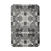 Tapis De Bain Bold Tropical Monochrome Floral Pattern (Devant (Vertical))