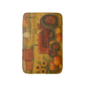 Tapis De Bain Bon automne tracteur classique et ferme (Devant (Vertical))