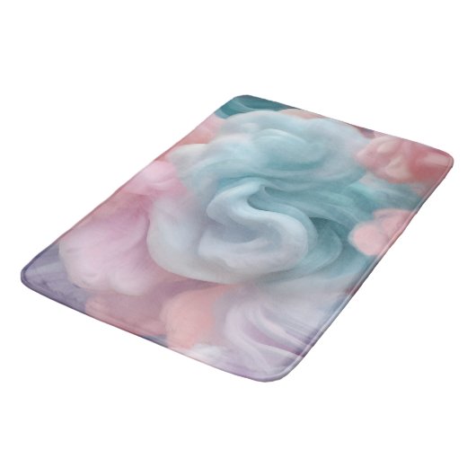 Tapis De Bain Bonbons de coton Abstrait (Angle)