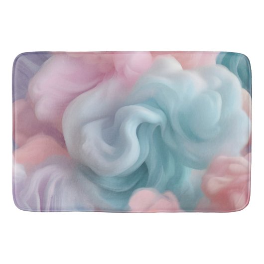 Tapis De Bain Bonbons de coton Abstrait (Devant)