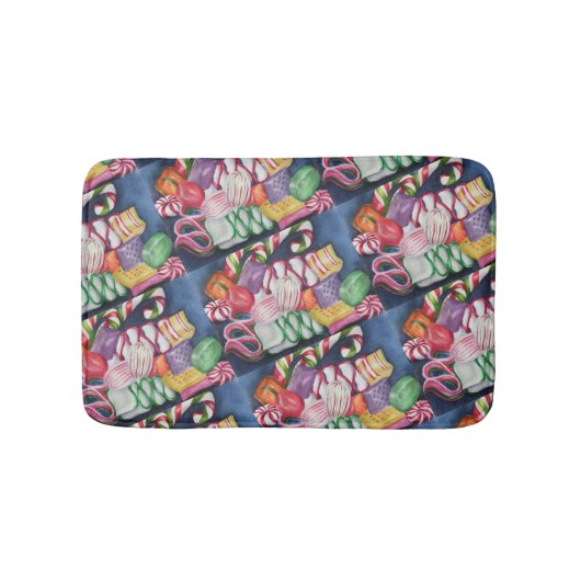 Tapis De Bain Bonbons de Noël mixtes (Devant)
