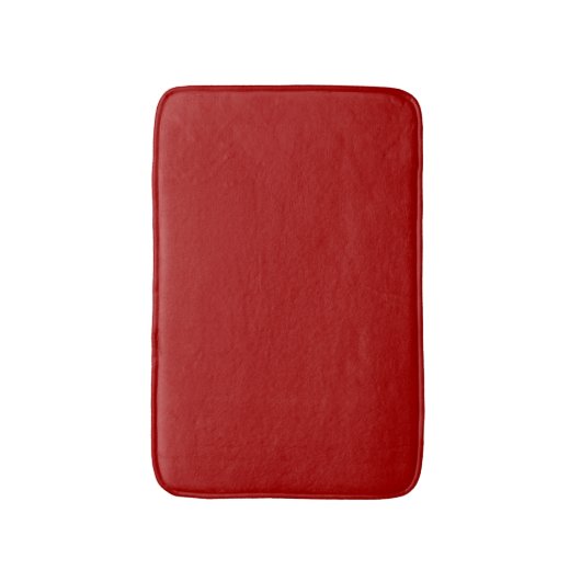 Tapis De Bain Bonbons foncés Pomme rouge couleur solide (Devant (Vertical))