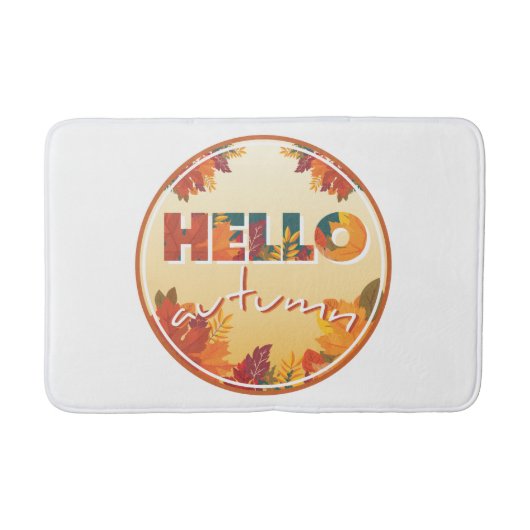 Tapis De Bain Bonjour automne (Devant)
