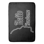 Tapis De Bain Bonjour beau profil visage (devant Vertical)