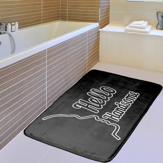 Tapis De Bain Bonjour beau profil visage