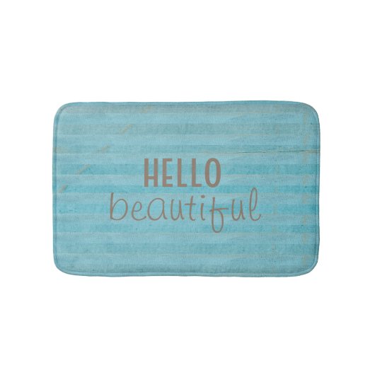 Tapis De Bain Bonjour Belle Chic Chic Et Design Tendance À Rayur (Devant)