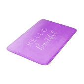 Tapis De Bain Bonjour Belle/Violet pourpre (Angle)
