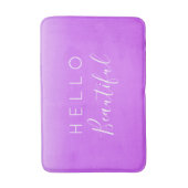 Tapis De Bain Bonjour Belle/Violet pourpre (Devant (Vertical))