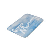 Tapis De Bain Bonjour écrit en nuages (Angle)