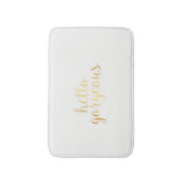 Tapis de bain - bonjour magnifique (Devant (Vertical))