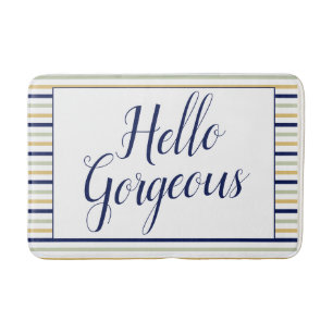 Tapis De Bain Bonjour magnifique rayé