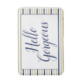 Tapis De Bain Bonjour magnifique rayé (Devant (Vertical))