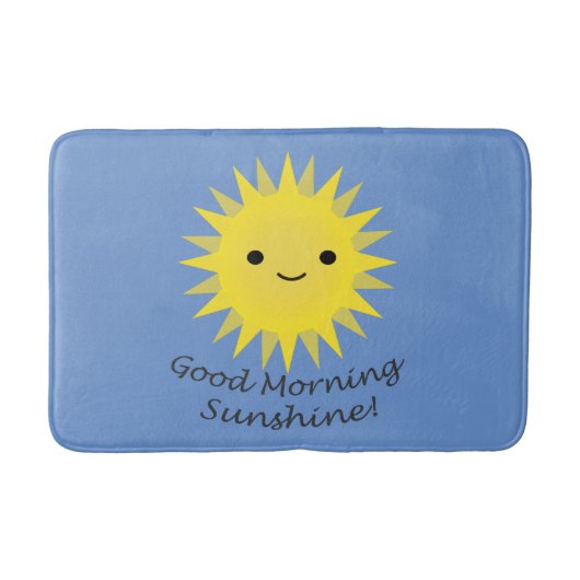 Tapis De Bain Bonjour Soleil Mignon Kawaii (Devant)