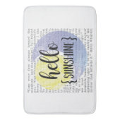 Tapis De Bain Bonjour Sunshine (devant Vertical)