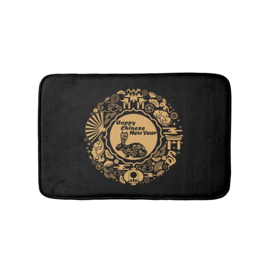 Tapis De Bain Bonne année chinoise du lapin (Devant)