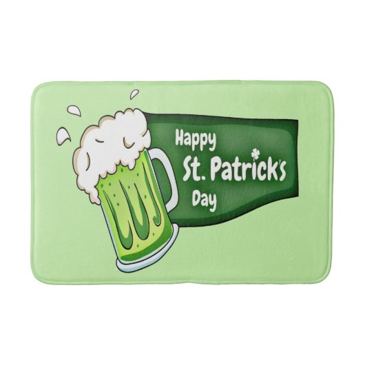 Tapis De Bain Bonne bière St. Patricks Day (Devant)