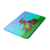 Tapis De Bain Bonne Pâques ! Lapin de Pâques (Angle)