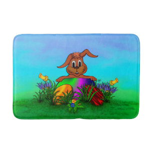 Tapis De Bain Bonne Pâques ! Lapin de Pâques