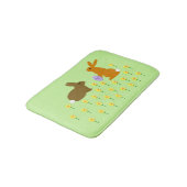 Tapis De Bain Bonnets de Pâques et jonquilles (Angle)