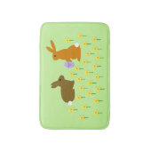 Tapis De Bain Bonnets de Pâques et jonquilles (Devant (Vertical))