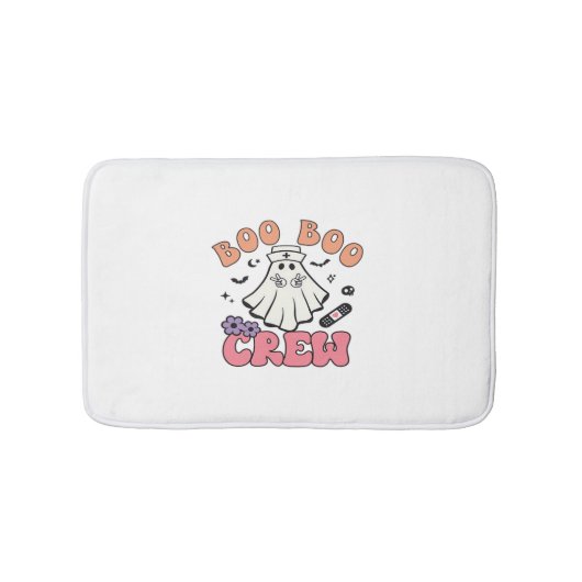 Tapis De Bain Boo Boo Crew Nurse Halloween Ghost Funny Classic T (Devant)