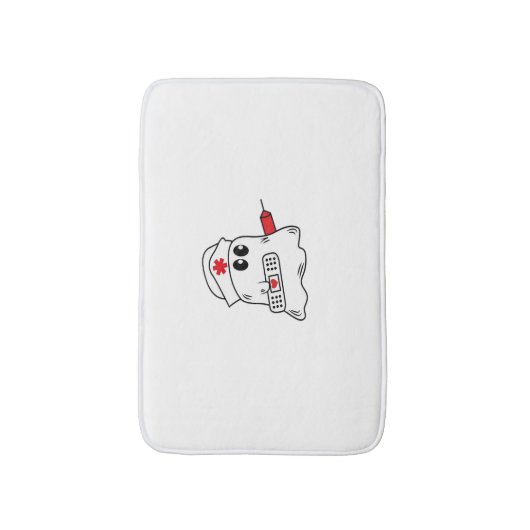 Tapis De Bain Boo Boo Crew Nurse Halloween Ghost Funny Surdimens (Devant (Vertical))