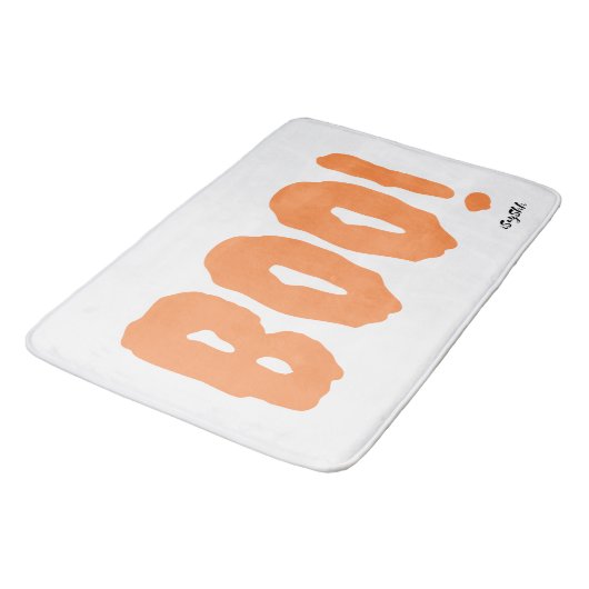 Tapis De Bain boo, effrayant (Angle)