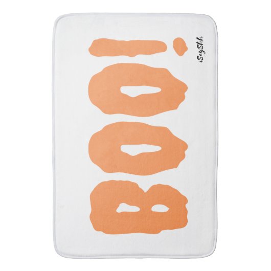 Tapis De Bain boo, effrayant (devant Vertical)