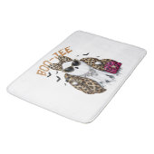 Tapis De Bain Boo-JEE Fantôme Léopard Coquette Halloween (Angle)