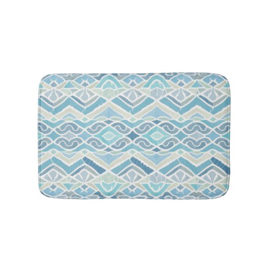 Tapis De Bain Bord de mer/plage/bleu marine (Devant)