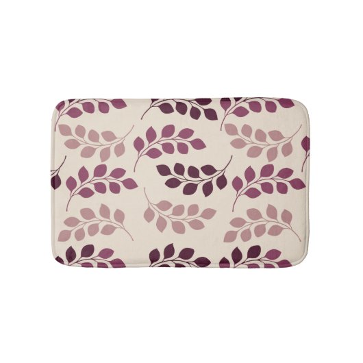 Tapis De Bain Bordeaux Modern Botanical Japandi (Devant)