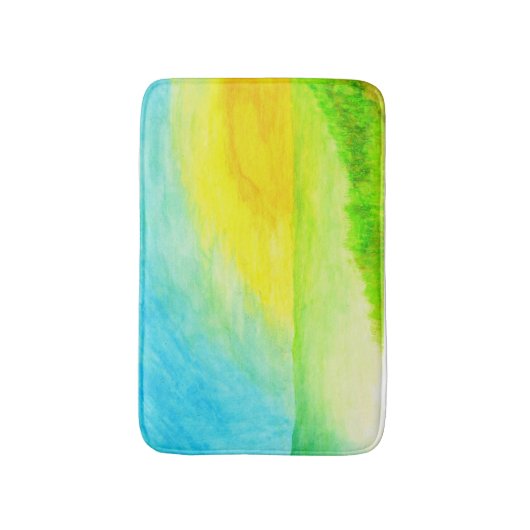 Tapis De Bain "Borderline du soleil" (Devant (Vertical))