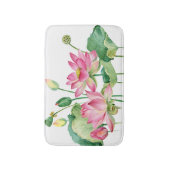 Tapis De Bain Bordure d'eau rose Lotus (Devant (Vertical))