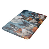 Tapis De Bain Boston terrier Halloween Épouvantable (Angle)