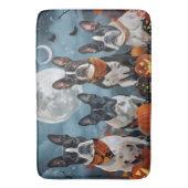 Tapis De Bain Boston terrier Halloween Épouvantable (devant Vertical)