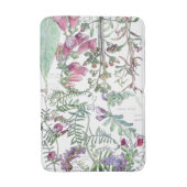 Tapis de bain botanique de fleur de fleur sauvage (Devant (Vertical))
