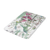 Tapis de bain botanique de fleur de fleur sauvage (Angle)
