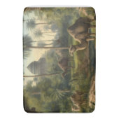 Tapis De Bain Botanique : dromadaires dans la jungle près d'une (devant Vertical)
