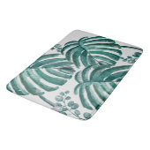 Tapis De Bain Botanique Feuille verte Tropical Extérieur (Angle)