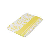 Tapis de bain botanique jaune (Angle)
