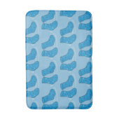 Tapis De Bain Bottes Bleues à Taches Motif Original (Devant (Vertical))