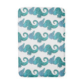 Tapis de bain bouclé d'hippocampe (Devant (Vertical))