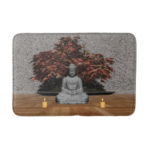 Tapis De Bain Bouddha dans une chambre - 3D rendent