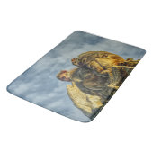 Tapis De Bain Bouddha de singes (Angle)