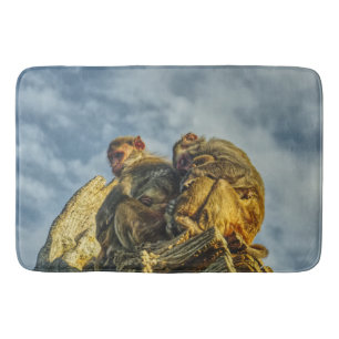 Tapis De Bain Bouddha de singes