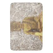 Tapis De Bain Bouddha Or fleurs florales dorées (devant Vertical)