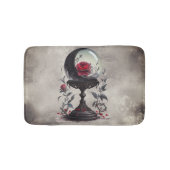 Tapis De Bain Boudoir | Cristal Ball Croissant Lune Roses rouges (Devant)