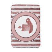 Tapis De Bain bougie de natte de bain à rayures (Devant (Vertical))